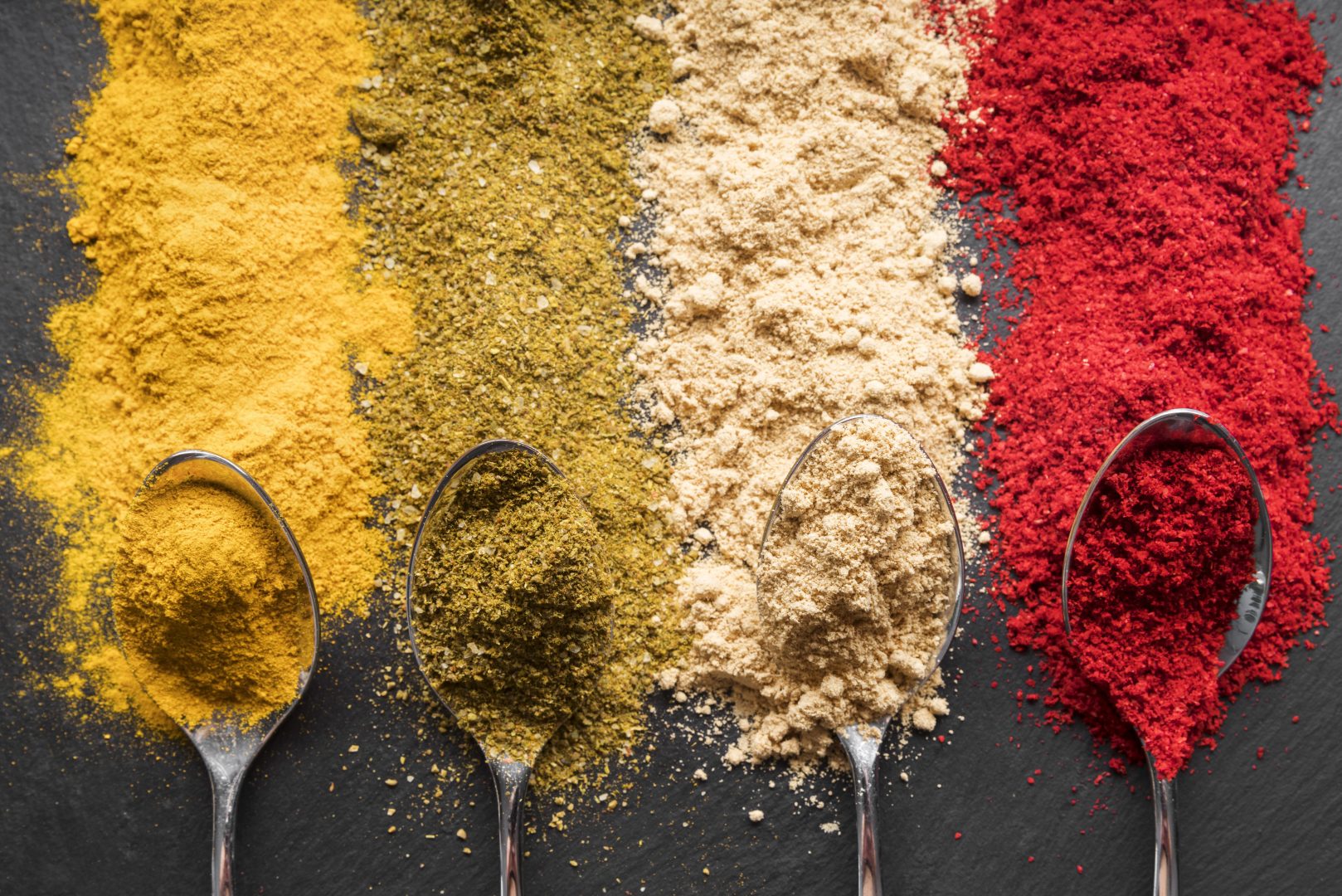 top-view-colorful-spices-arrangement