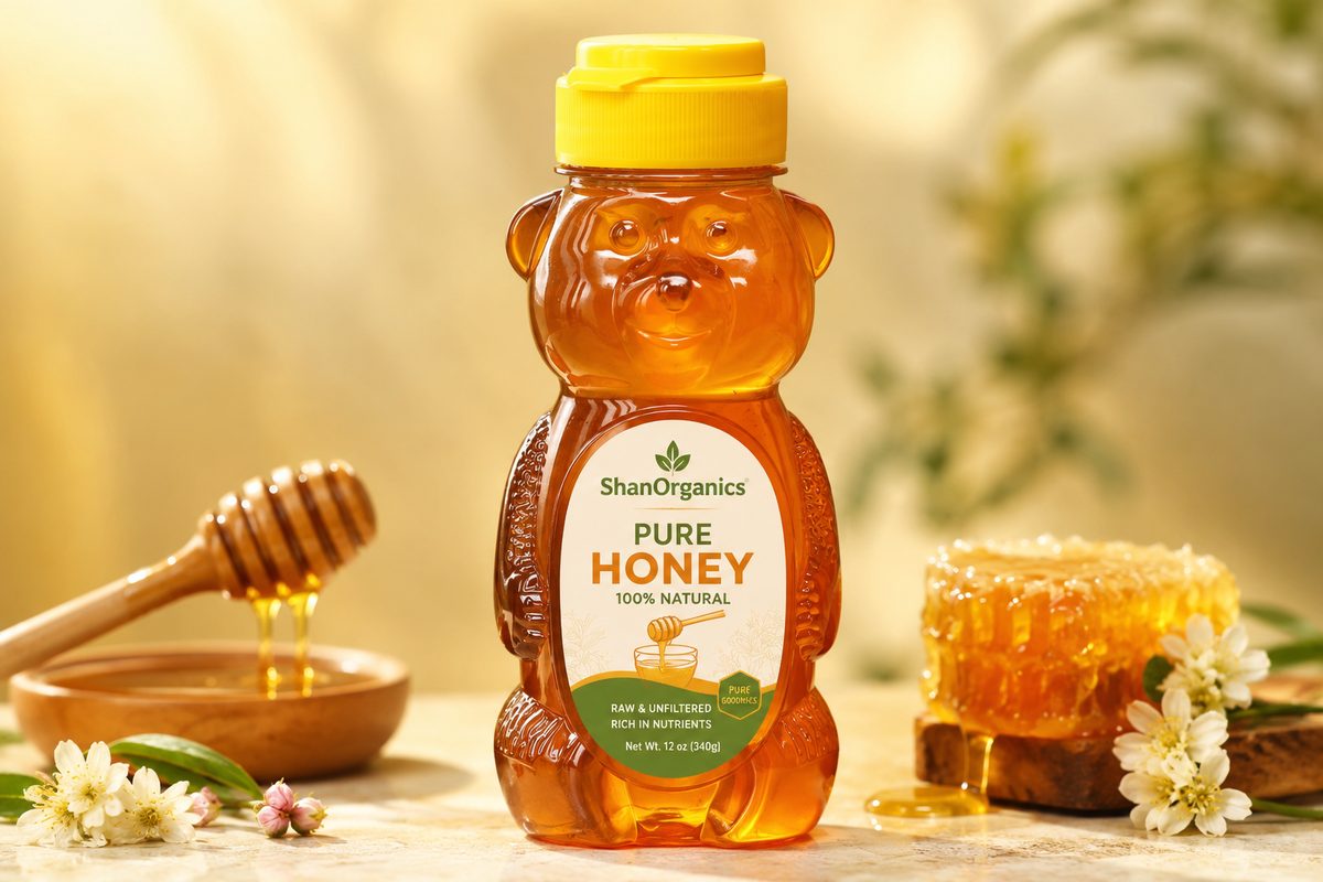 Teddy Bear Honey Jar