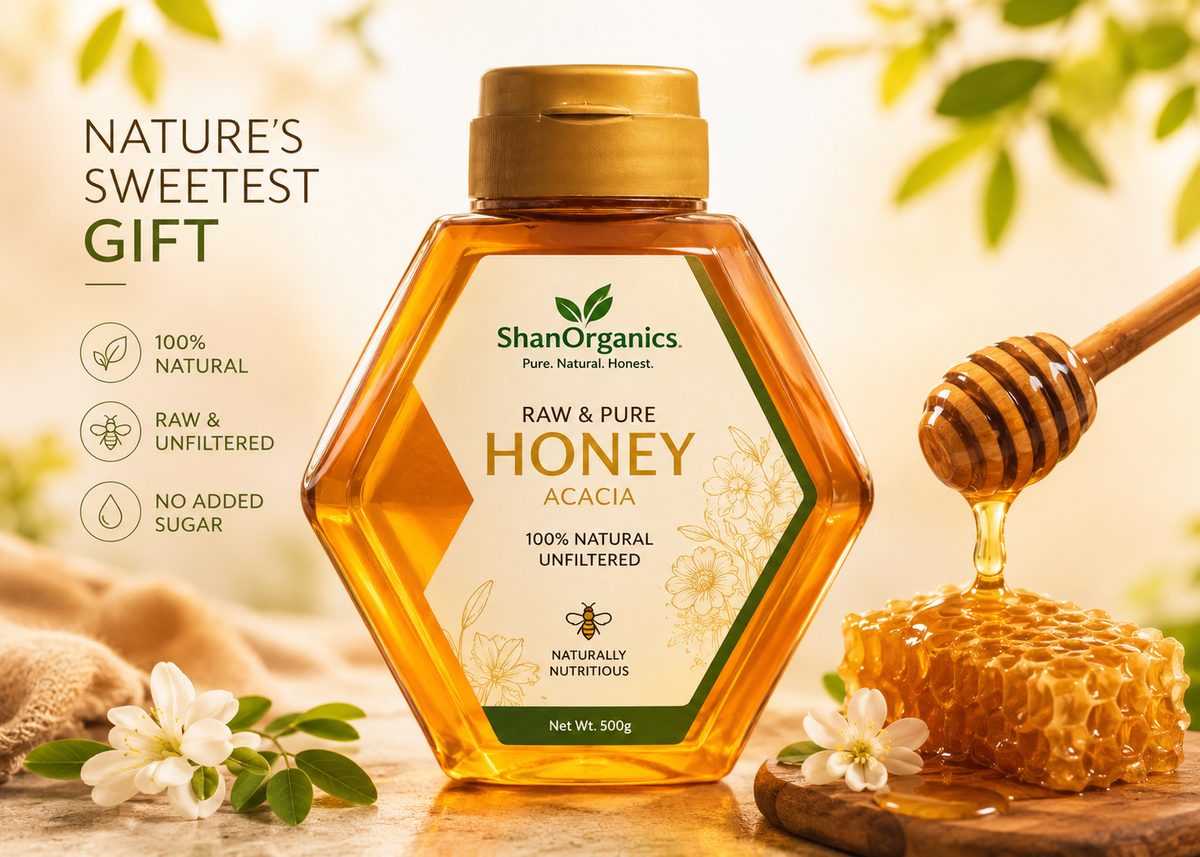 Real Comb Honey Bottle
