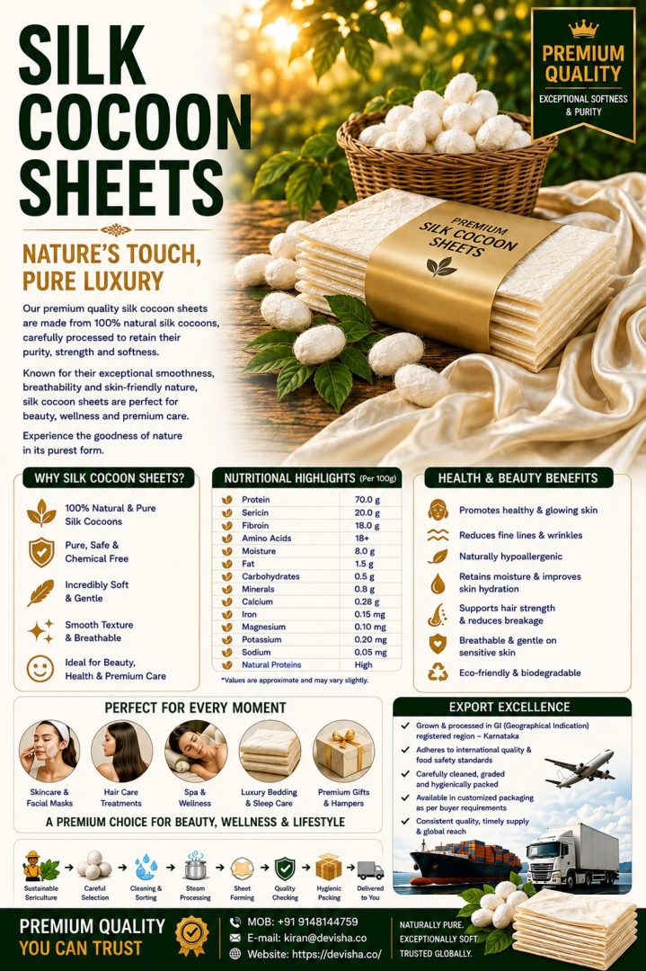 Silk cocoon sheets